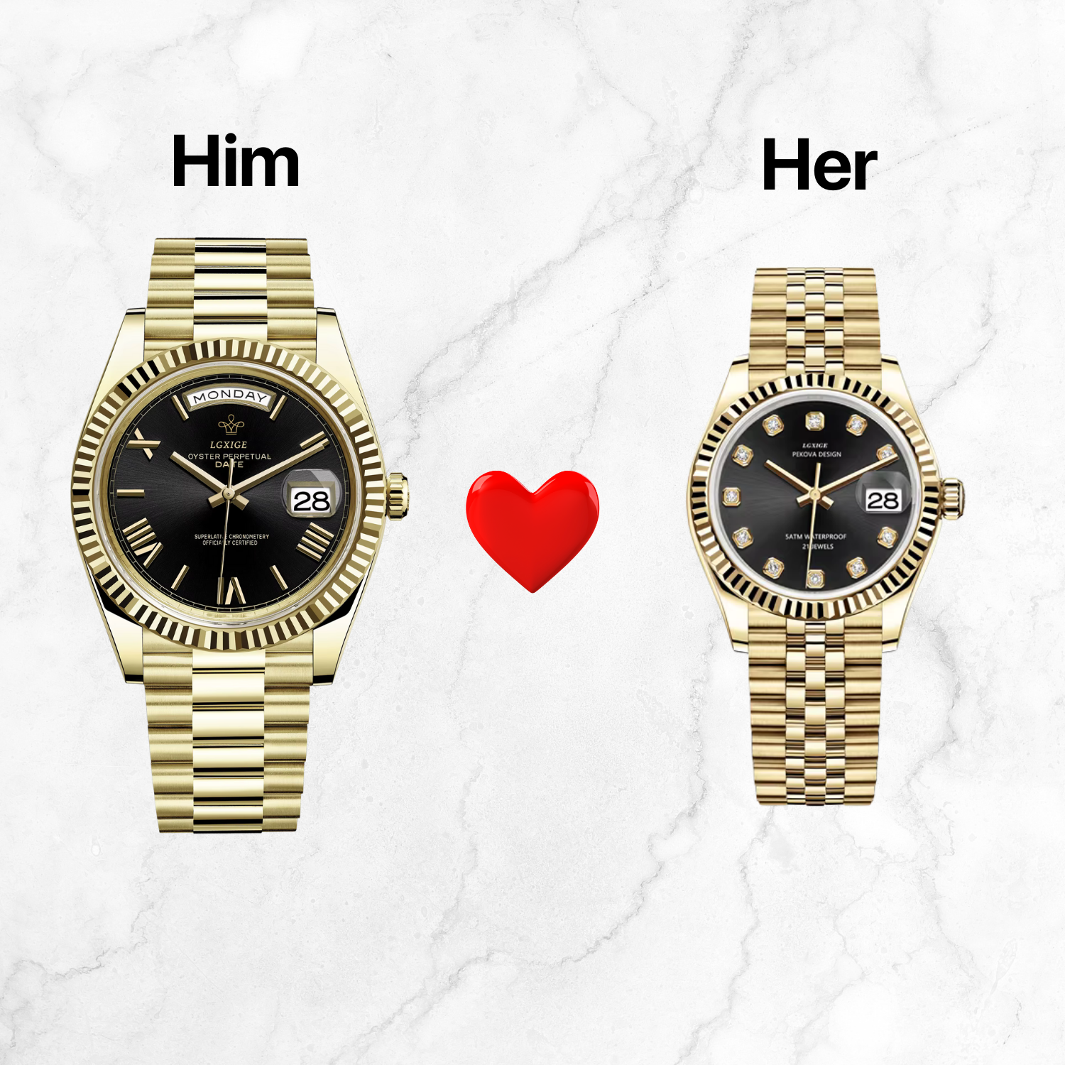 ECLIPSE GOLD BUNDLE - Leclerc Watches
