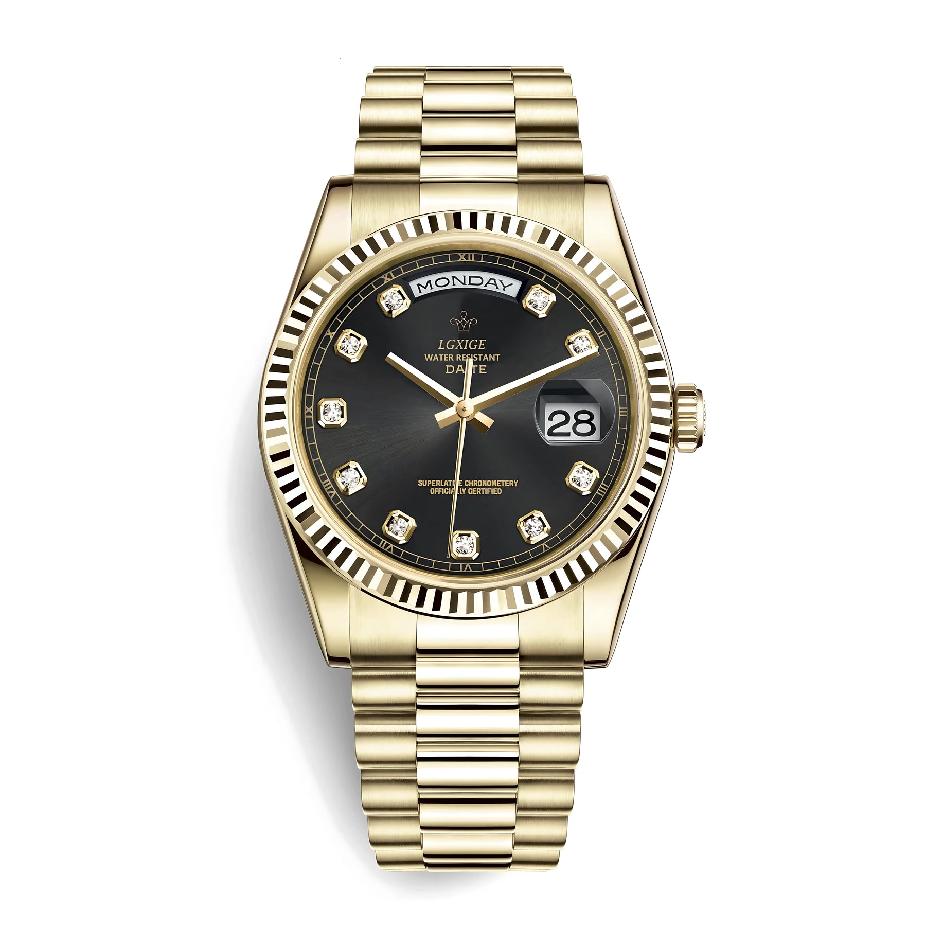 THE DATE JEWELS - Obsidian - Leclerc Watches