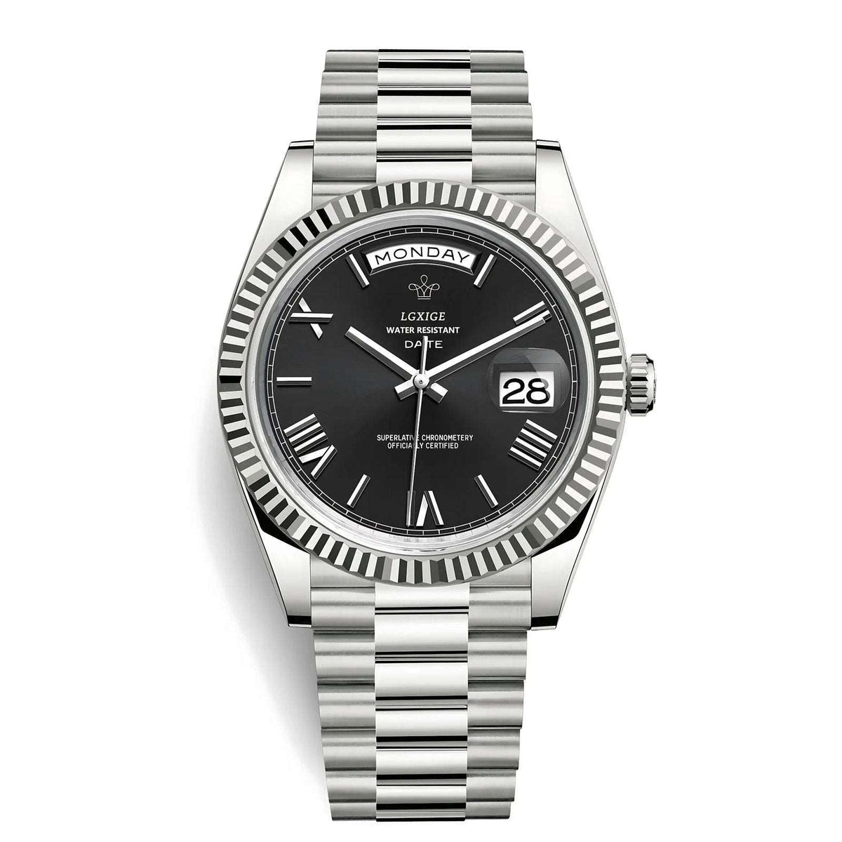 THE DATE - Eclipse Noir - Leclerc Watches
