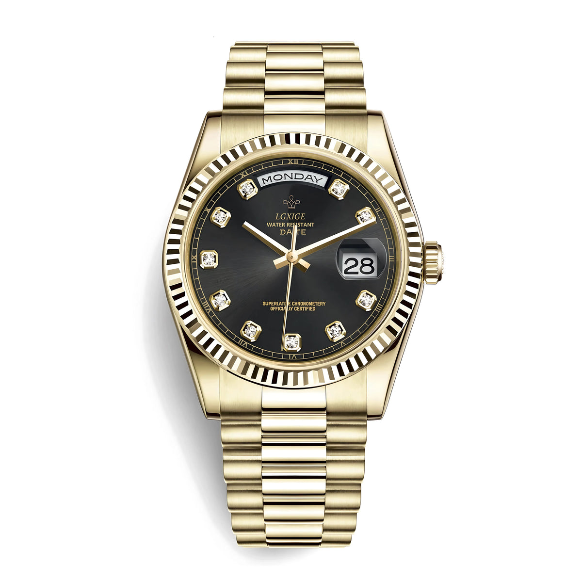 THE DATE JEWELS - Obsidian - Leclerc Watches