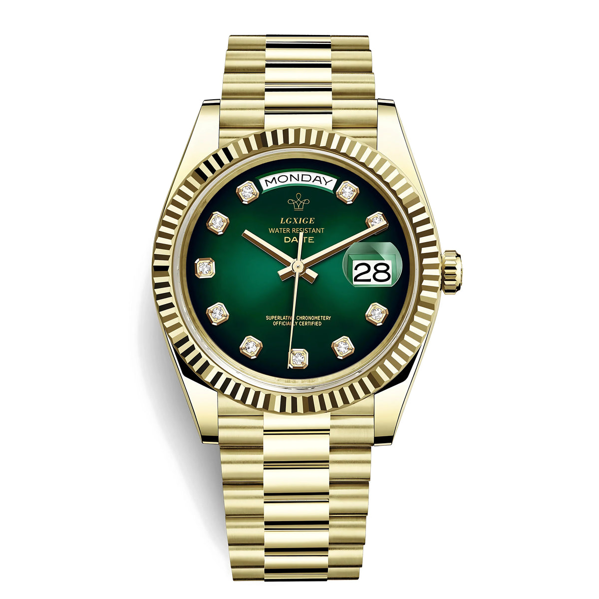 THE DATE - Royal Green - Leclerc Watches